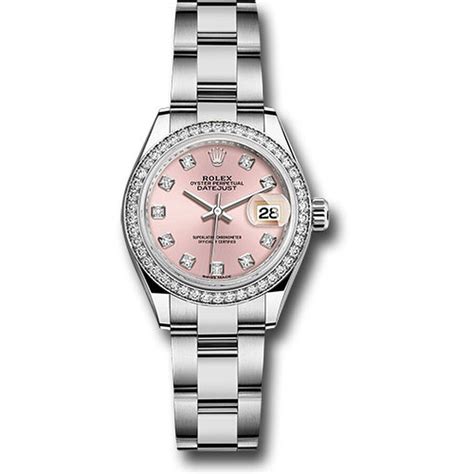 rolex datejust diamond pink dial 17838|Rolex Datejust oystersteel.